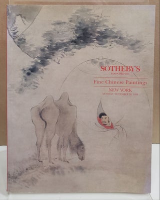 Item #2041925 Sotheby's Sale 6630: Fine Chinese Paintings (November 28, 1994). Sotheby's