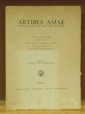 Item #2046274 Felicitation Volume Presented to Professor George Coedes on the Occasion of His...