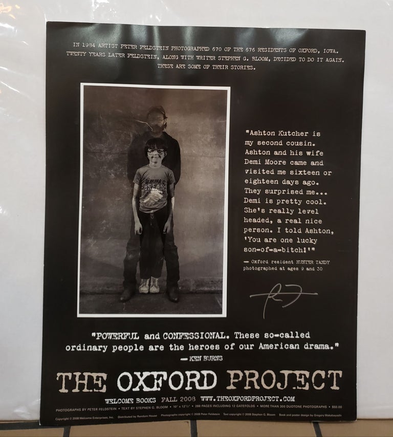 Item #2046b The Oxford Project Poster. Stephen G. Bloom Peter Feldstein.