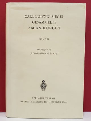 Item #2047485 Carl Ludwig Siegel Gesammelte Abhandlungen, Vol. 2. H. Maass K. Chandrasekharan