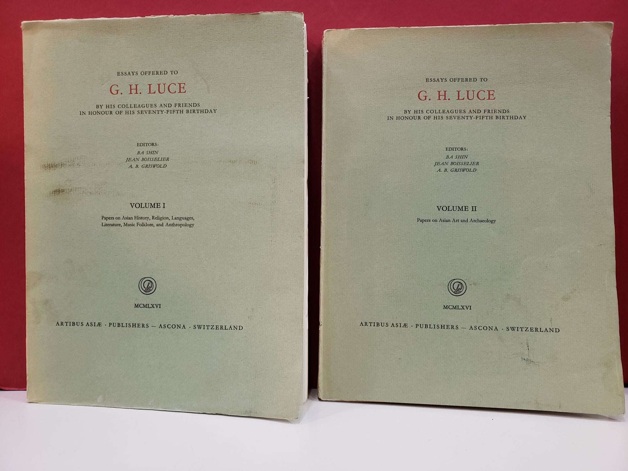 Essays offered to G. H. Luce by his Colleagues and Friends in Honour of his  Seventy-Fifth Birthday by Ba Shin