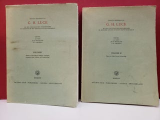 Item #2049784 Essays offered to G. H. Luce by his Colleagues and Friends in Honour of his...