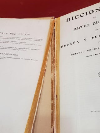 Diccionario De Artes De Pesca De Espana y sus Posesiones/ Dictionary of Fishing Arts from Spain and its Possession