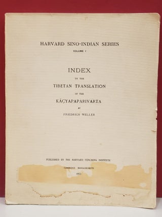 Item #2050390 Index to the Tibetan Translation of the Kacyapaparivarta (Harvard Sino-Indian...