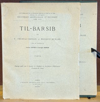 Item #2050391 Til-Barsib, 2 vol. F. Thureau-Dangin, Maurice Dunand