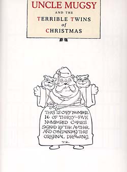 Item #33890 Uncle Mugsy and The Terrible Twins of Christmas. Tim Raglin, Eric Metaxas