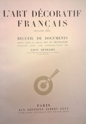 L'Art decoratif Francais, Deuxieme Serie