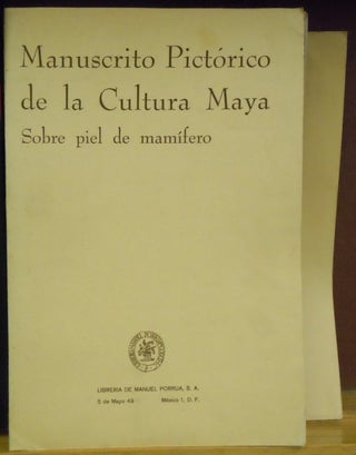 Item #4006693 Manuscrito Pictorico de la Cultura Maya Sobre piel de mamifero. Roberto Reyes Bernal