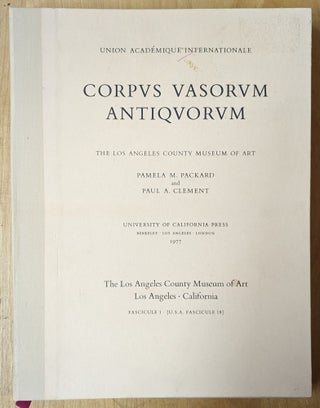 Item #4006872 Corpus Vasorum Antiquorum (Fascicule 1 / USA Fascicule 18). Pamela M. Packard, Paul...