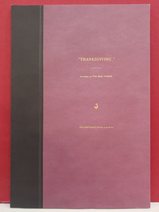 Item #4008018 The Acme Novelty Library: "Thanksgiving," Five Prints from The New Yorker. Chris Ware