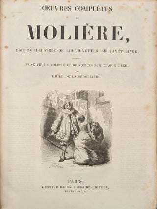 Oeuvres Completes de Moliere, Edition Illustreede 140 vignettes par Janet-Lange