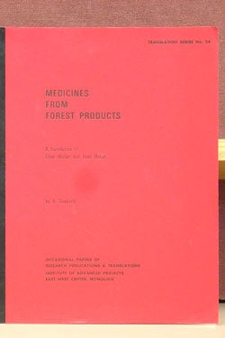 Item #41782 Medicines from Forest Products: A Translation of Obat=obatan dari hasil Hutan. R. Soepardi.