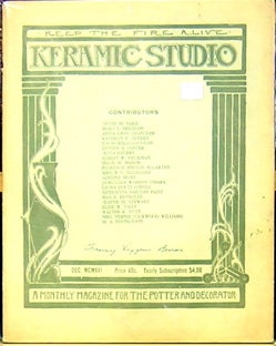 Item #48994 Keramic Studio: A Monthly Magazine for the Potter and Decorator. Mrs. Adelaide...