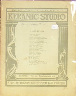 Item #48995 Keramic Studio: A Monthly Magazine for the Potter and Decorator. Mrs. Adelaide...