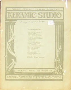 Item #48996 Keramic Studio: A Monthly Magazine for the Potter and Decorator. Mrs. Adelaide...