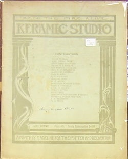Item #48998 Keramic Studio: A Monthly Magazine for the Potter and Decorator. Mrs. Adelaide...