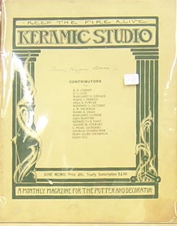 Item #49003 Keramic Studio: A Monthly Magazine for the Potter and Decorator. Mrs. Adelaide Alsop-Robineau.