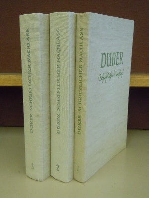 Durer, Schriftlicher Nachlass 3 v. set. Hans Rupprich.