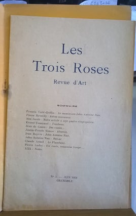 Les Trois Roses, Revue d'Art, (3 issues)