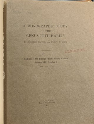 Memoirs of the Bernice Pauahi Bishop Museum of Polynesian Ethnology and Natural History, Vol. 8