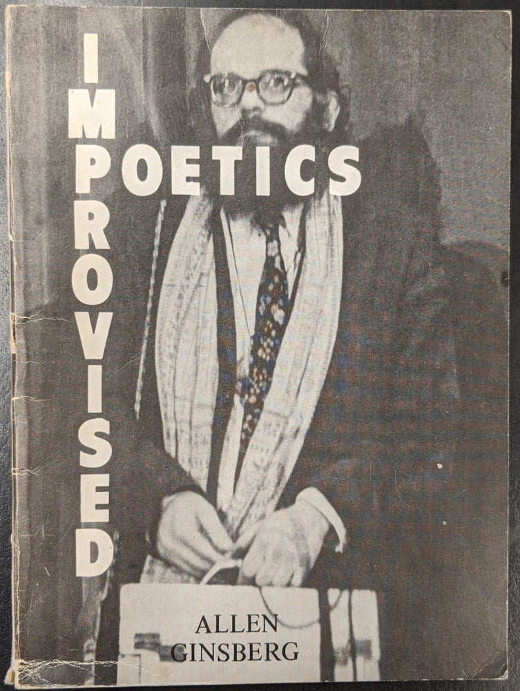 Item #88734 Improvised Poetics. Allen Ginsberg.