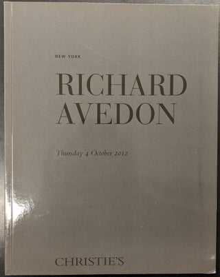 Item #88903 Richard Avedon, New York, Thursday 4 October 2012. Christie's