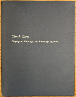 Item #89086 Finger Paintings and Drawings, 1978-86. Chuck Close