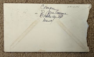 Typed letter, signed by Cid Corman
