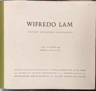 Wilfredo Lam: Oelbilder, Zeichnungen,Druckgraphik