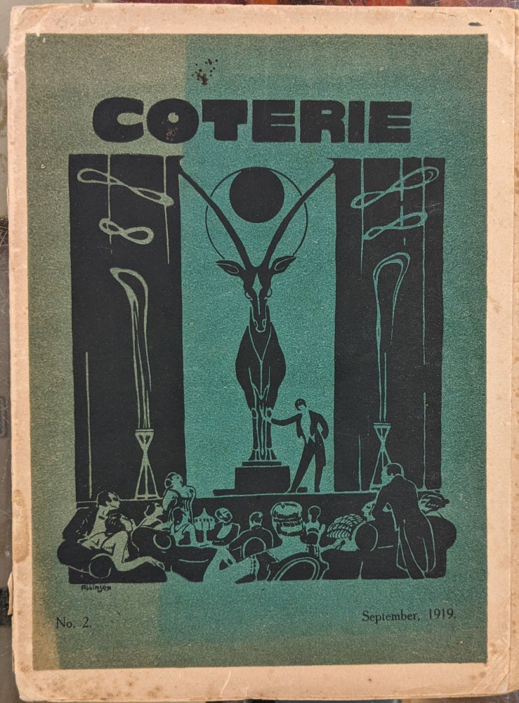 Item #90642 Coterie, September 1919. Aldus Huxley, Conrad Aiken, Edith Sitwell, A. E. Coppard.