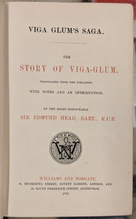 Viga Glum's Saga: The Story of Viga-Glum