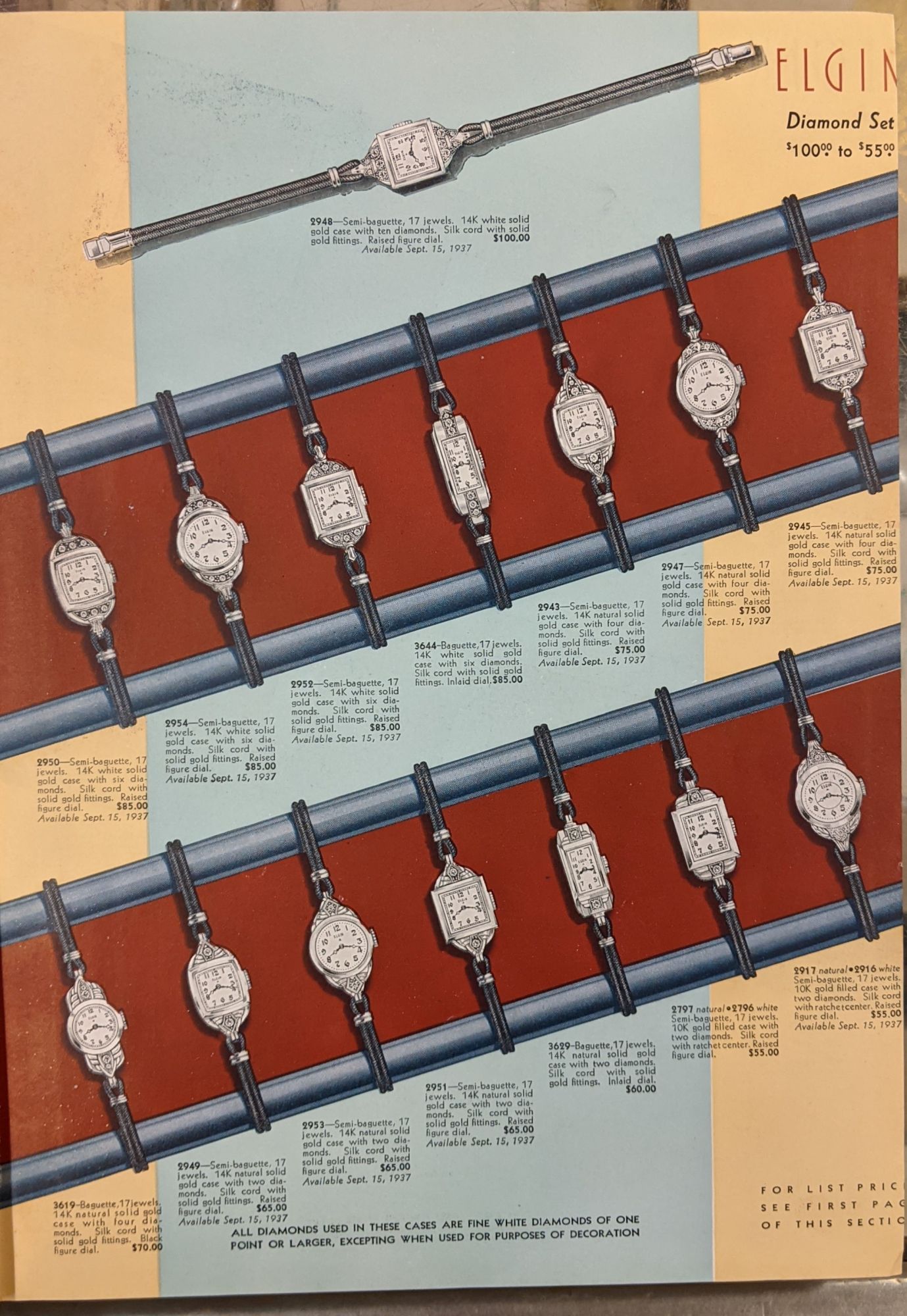 Vintage hamilton clearance watch catalog