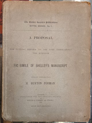 Item #92800 A Proposal For Putting Reform to the Vote Throughout the Kingdom -- Fac-simile of...