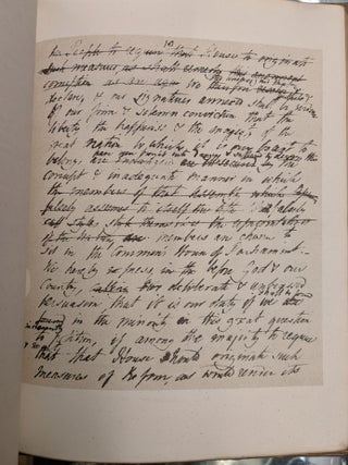 A Proposal For Putting Reform to the Vote Throughout the Kingdom -- Fac-simile of Shelley's Manuscript