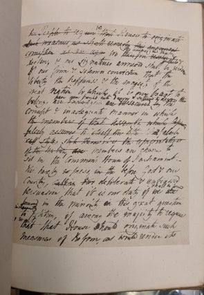 A Proposal For Putting Reform to the Vote Throughout the Kingdom -- Fac-simile of Shelley's Manuscript