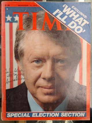 Item #92850 Time Magazine, November 15, 1976: Special Election Section. Arnold Newman