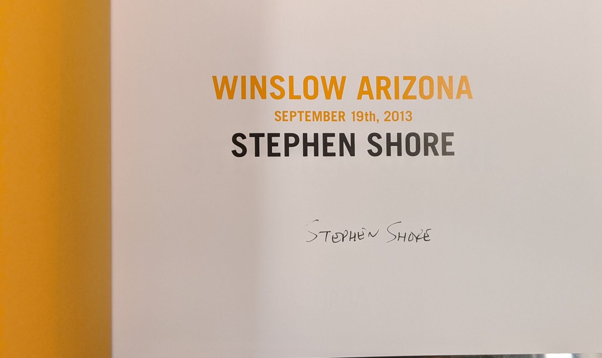 Winslow Arizona by Stephen Shore on Moe's Books