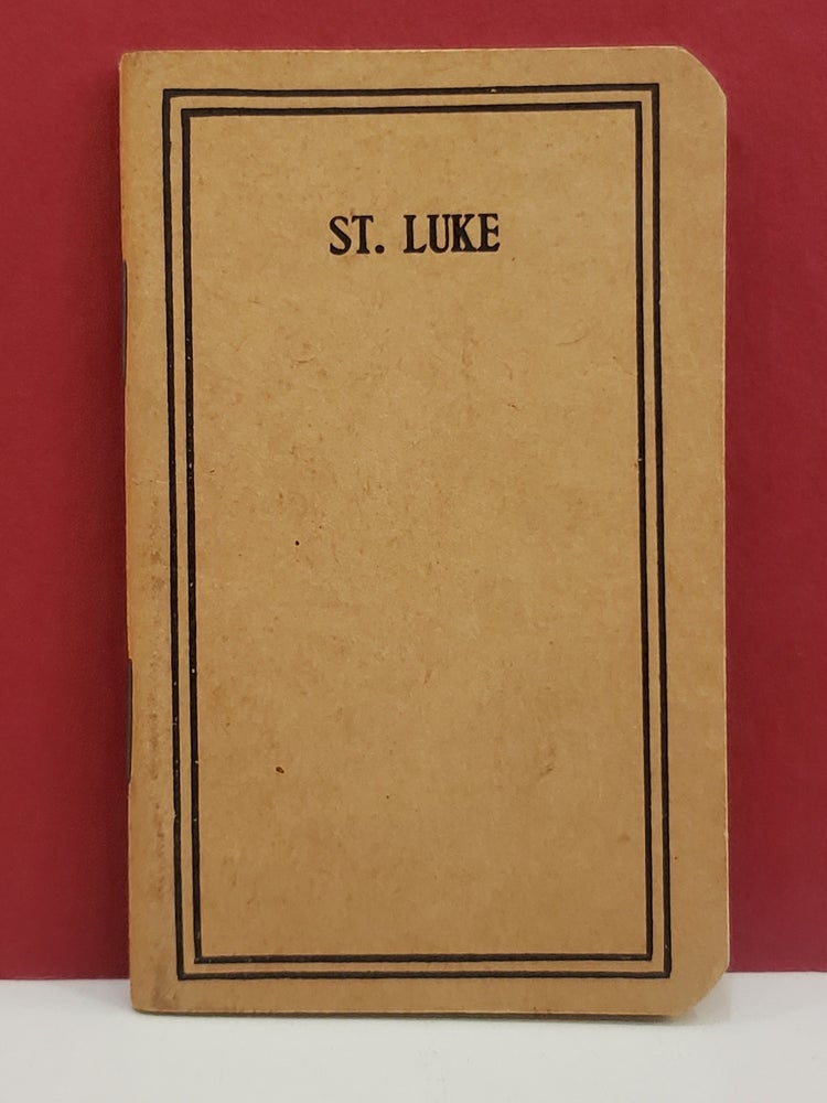 Item #94172 The Gospel According to Saint Luke. American Bible Society, transl.