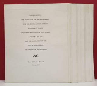 Item #94293 Commemorating the Passage of the Rio San Gabriel and the Battle of Los Angeles....