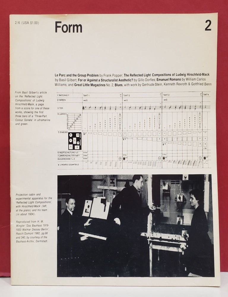 Form No. 2, September 1st 1966 | Mike Weaver Philip Steadman, Stephen Bann