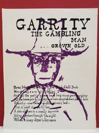 Item #94589 Garrity The Gambling Man. Frank Bacher Kenneth Patchen