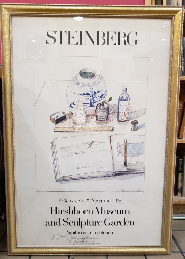 Item #94624 Hirshhorn Museum and Sculpture Garden Exhibition Poster after Steinberg. Saul Steinberg.
