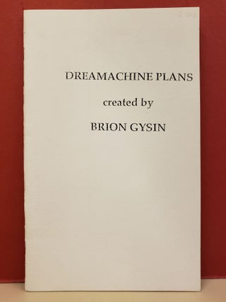 Item #94736 Dreamachine Planes. Brion Gysin
