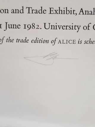Alice Broadside poster