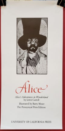 Item #94747 Alice Broadside poster. Barry Moser