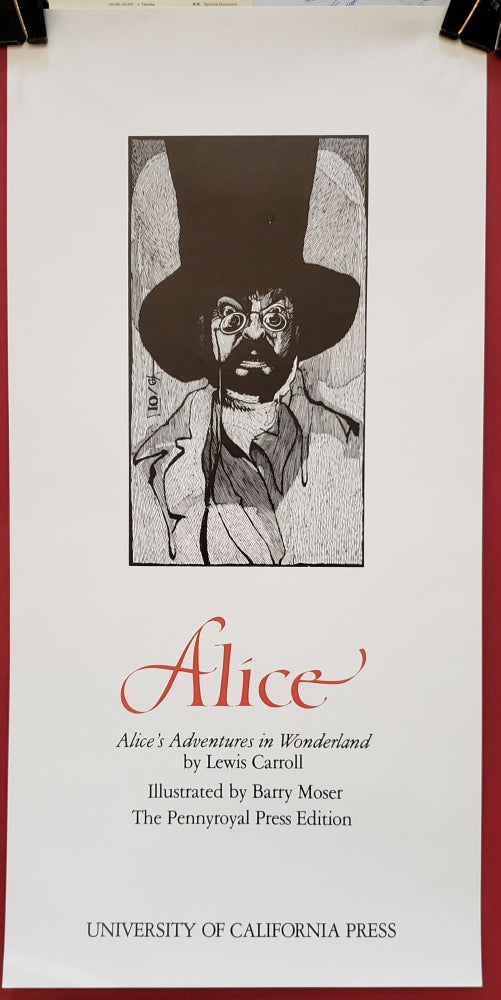 Item #94747 Alice Broadside poster. Barry Moser.