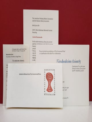 The Vico Collaboration & other items from The Greenwood Press