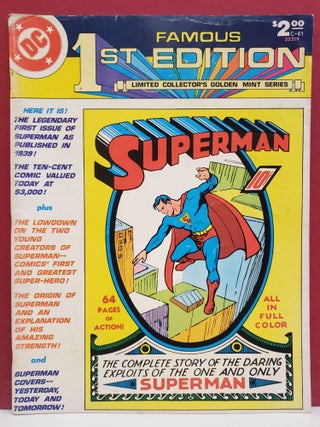 Item #94825 Famous 1st Edition, Vol. 8: Superman, No. 1. Joe Orlando Jenette Kahn, Jack Adler,...
