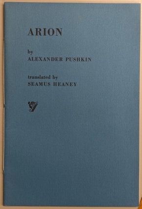 Item #95472 Arion. Alexander Pushkin, Seamus Heaney, tr