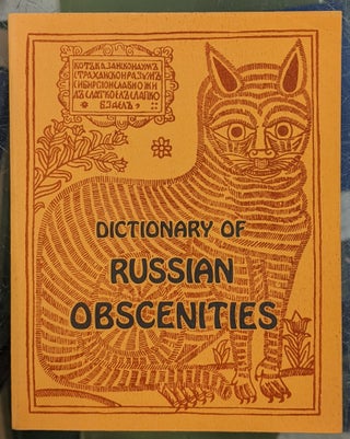 Item #95582 Dictionary of Russian Obscenities. D A. Drummond, G. Perkins